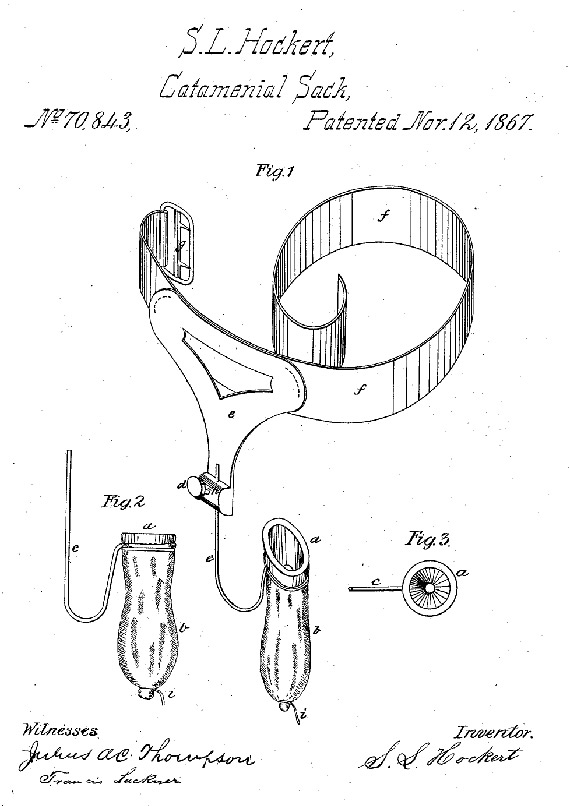 Менструальная чаша Hockert Catamenial Sack, 1867 год
